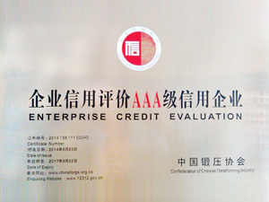 企业 信用等级牌（AAA）